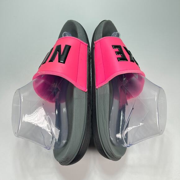 Nike Offcourt Slide Black Pink Comfort Slip On Sandal BQ4632-604 Women's Size 10 - Picture 7 of 9